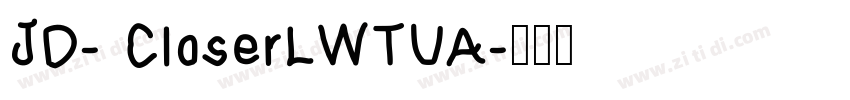 JD- CloserLWTUA字体转换